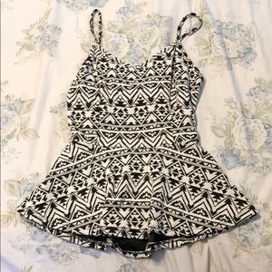 Black and White Wet Seal Tank Top